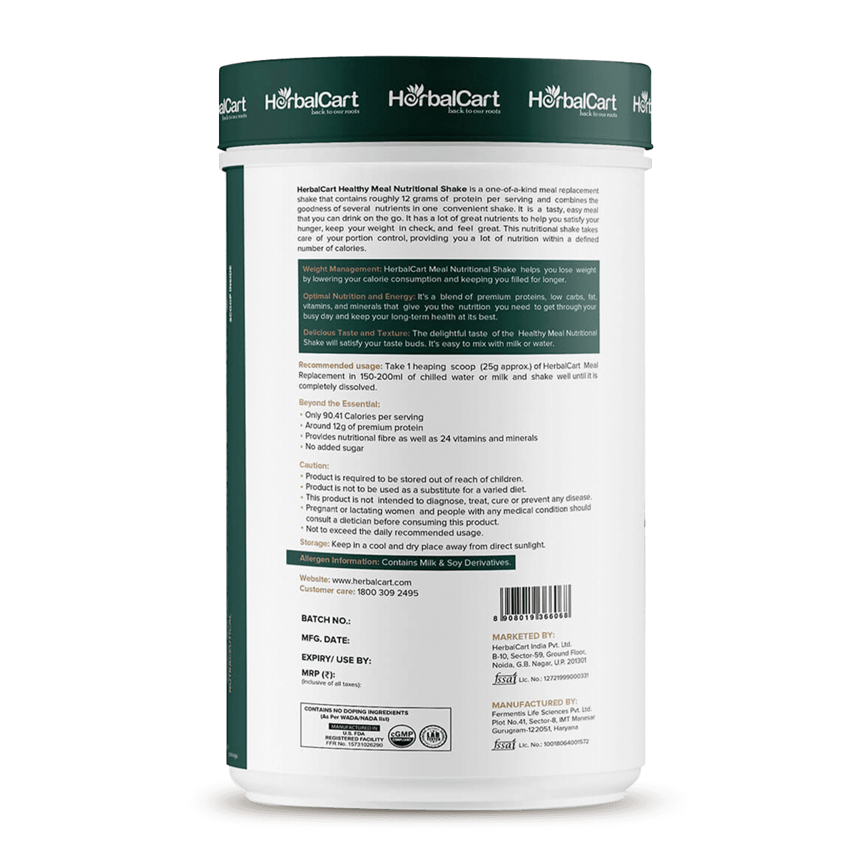 Meal Replacement Shake Kulfi Flavour (500g)