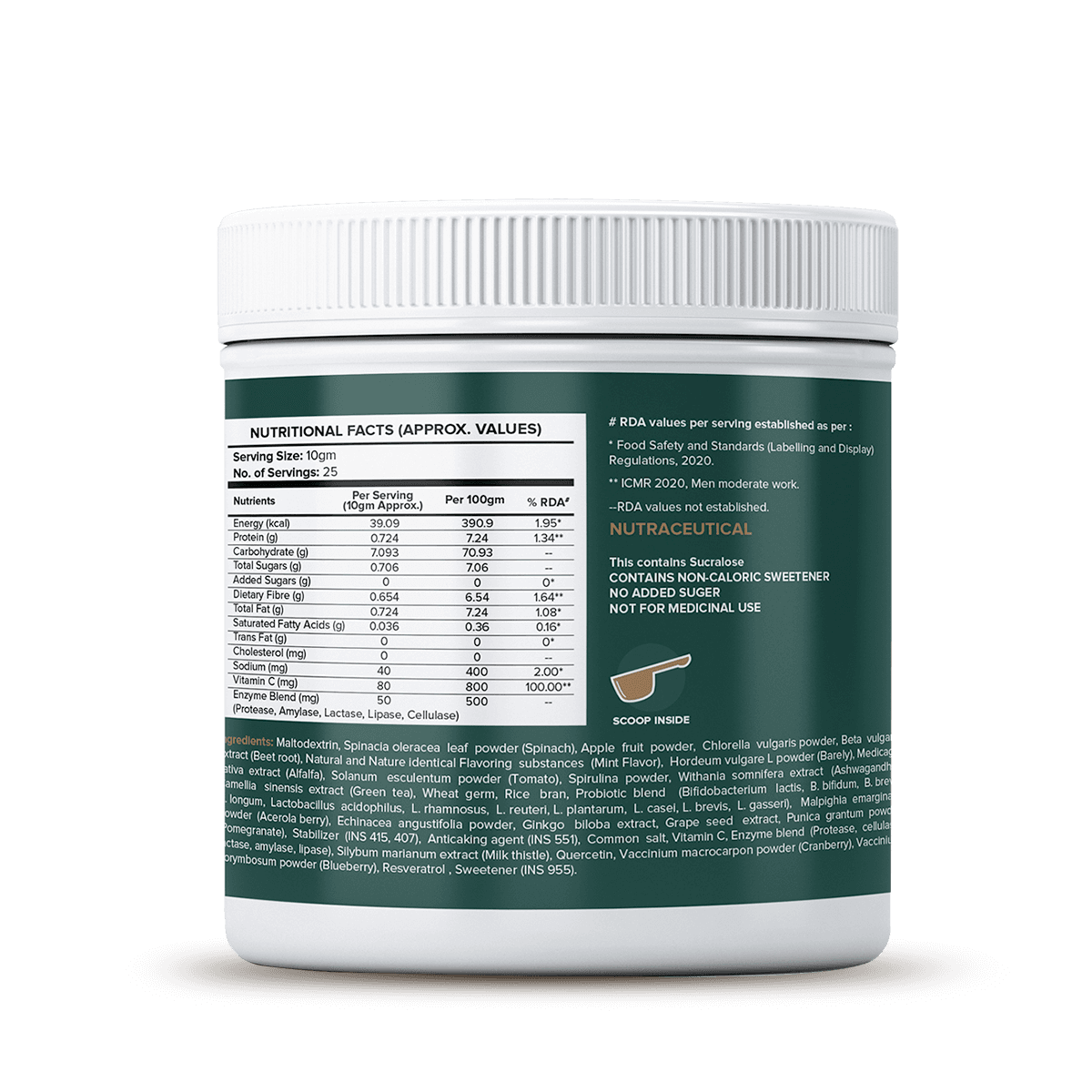 Essential Greens, Mint Flavour (250g)