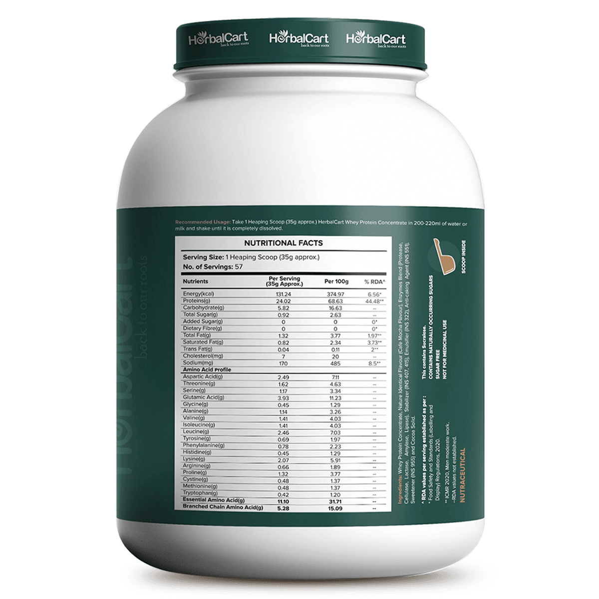 Whey Protein Concentrate, Mango Flavour (1kg-2kg)