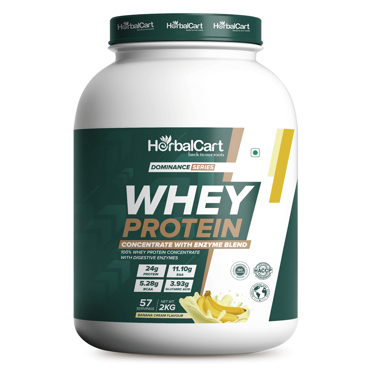 Whey Protein Concentrate, Banana Flavour (1kg-2kg)