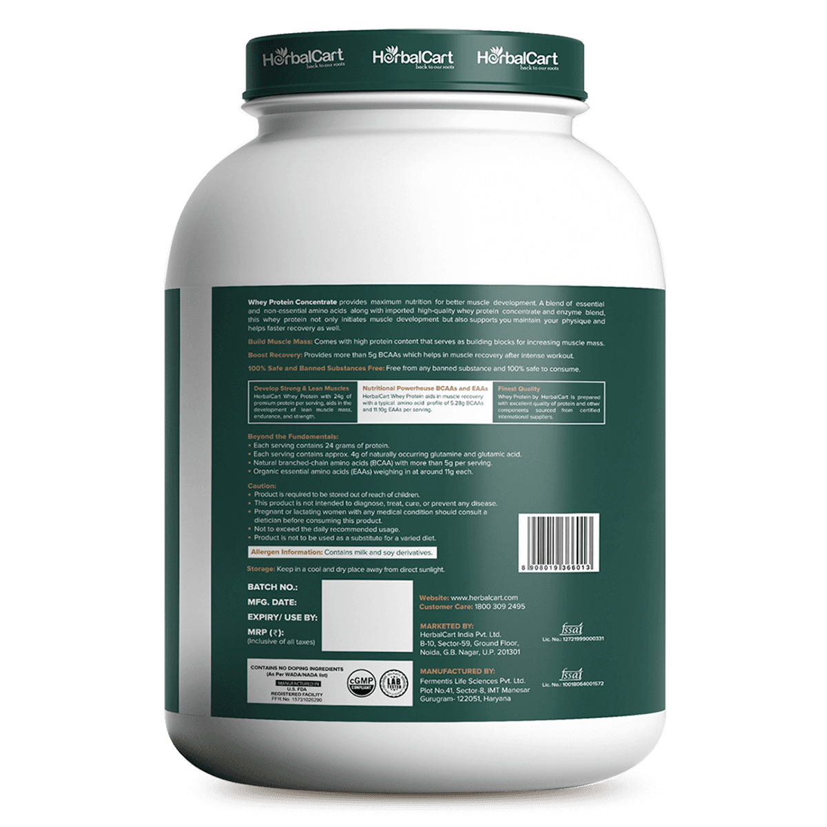 Whey Protein Concentrate, Banana Flavour (1kg-2kg)
