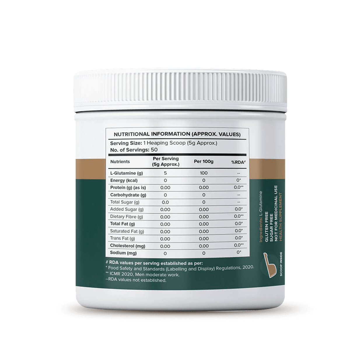 L-Glutamine, Unflavoured (250g)