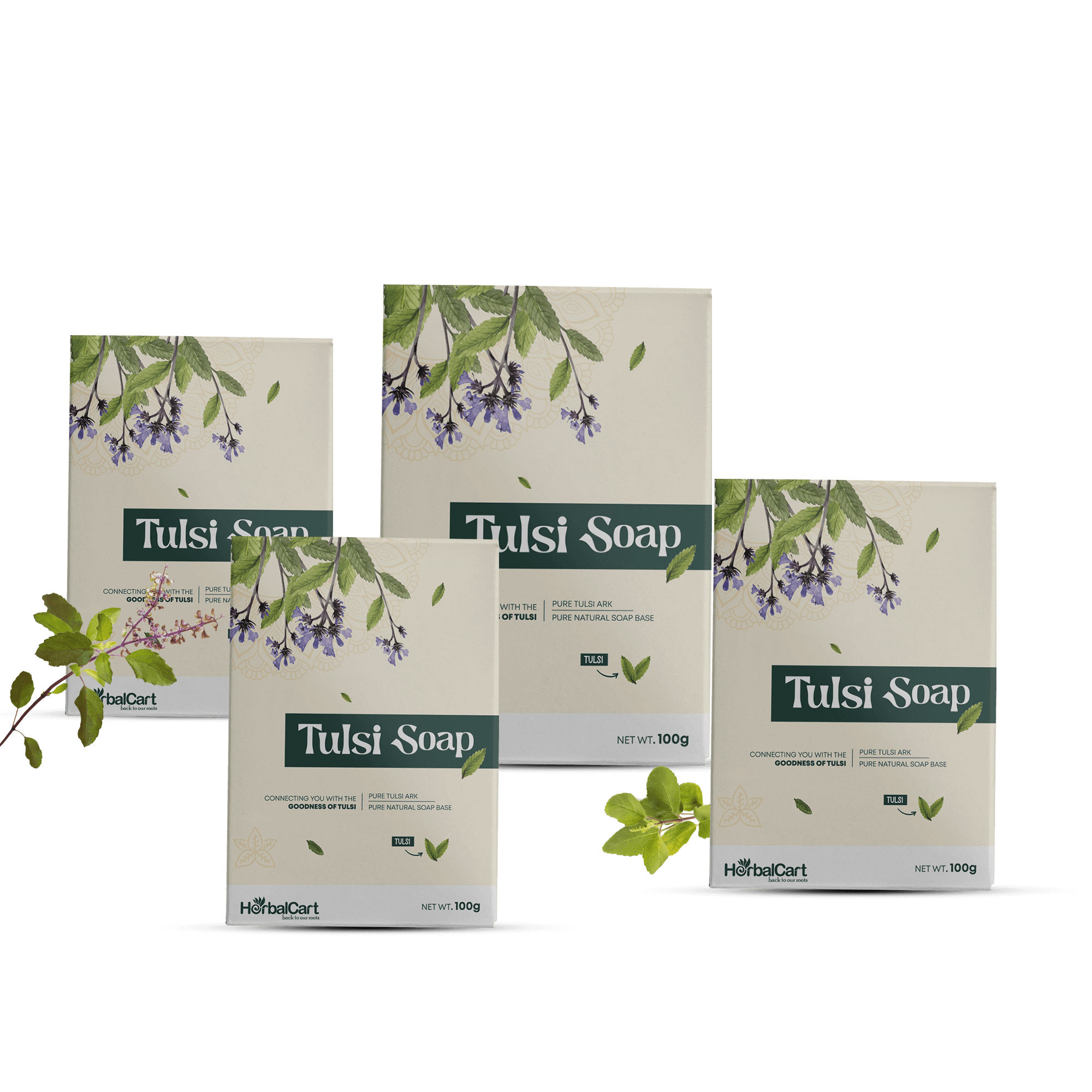 Tulsi Soap 100g(Pack of 4)