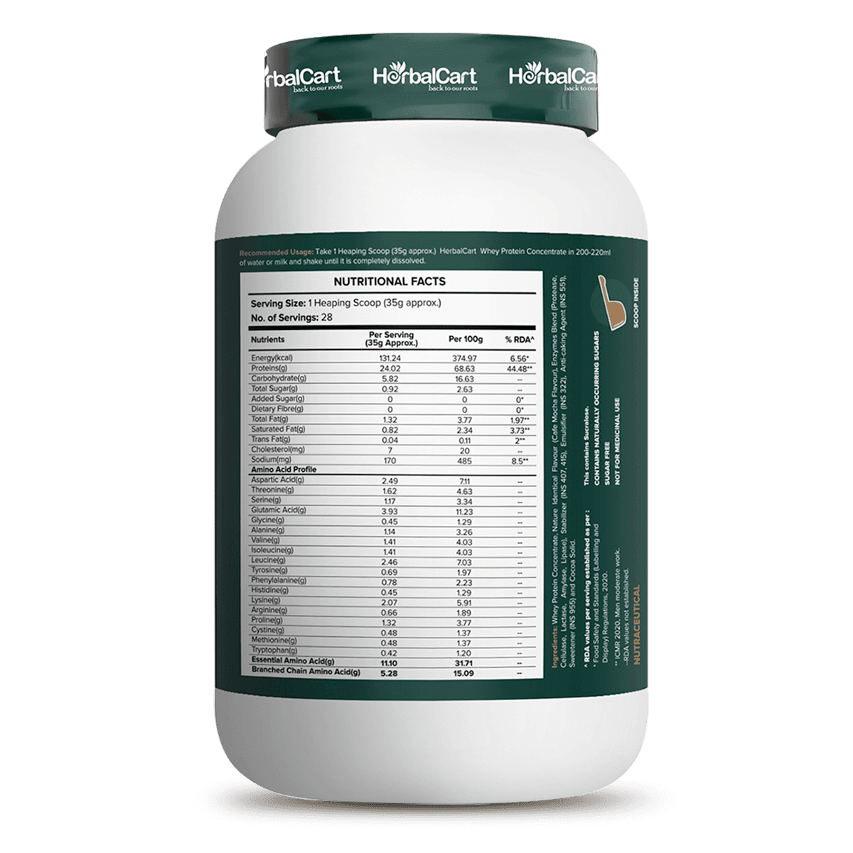 Whey Protein, Cafe Mocha Flavour (1kg-2kg)