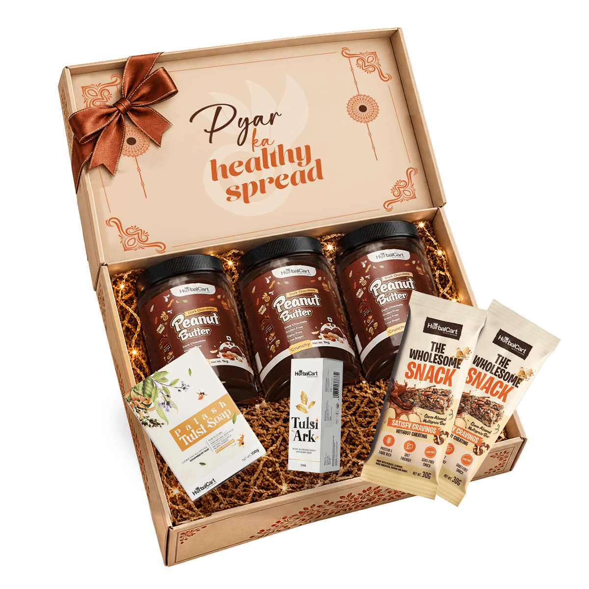 Rakhi Healthy Gift Combo – Dark Chocolate Peanut Butter & Snack Bars