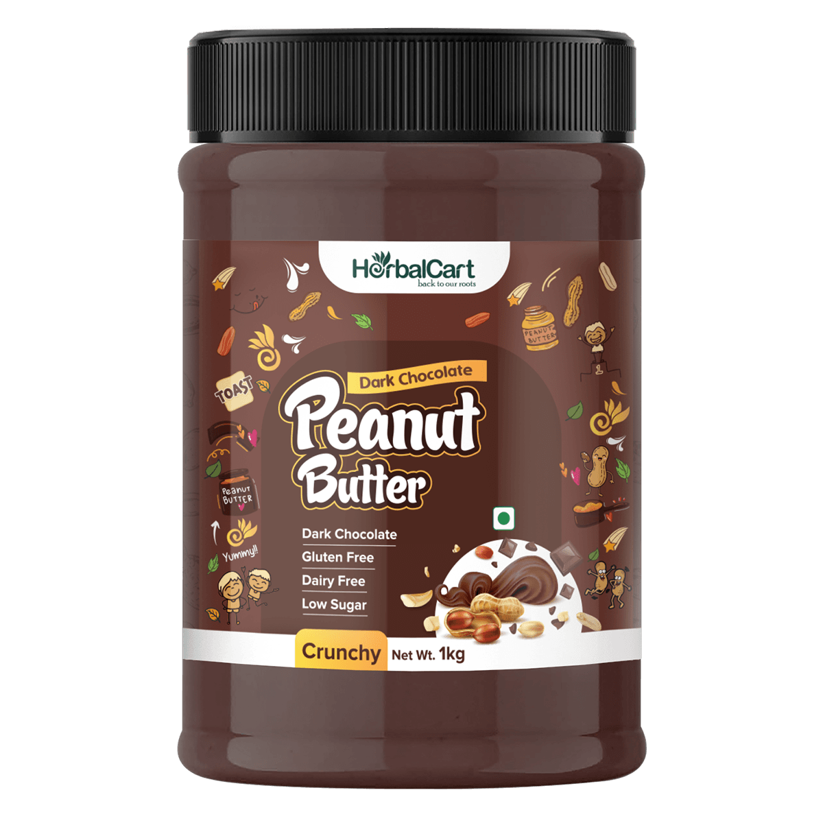 Dark Chocolate Peanut Butter Crunchy (340g-1kg)
