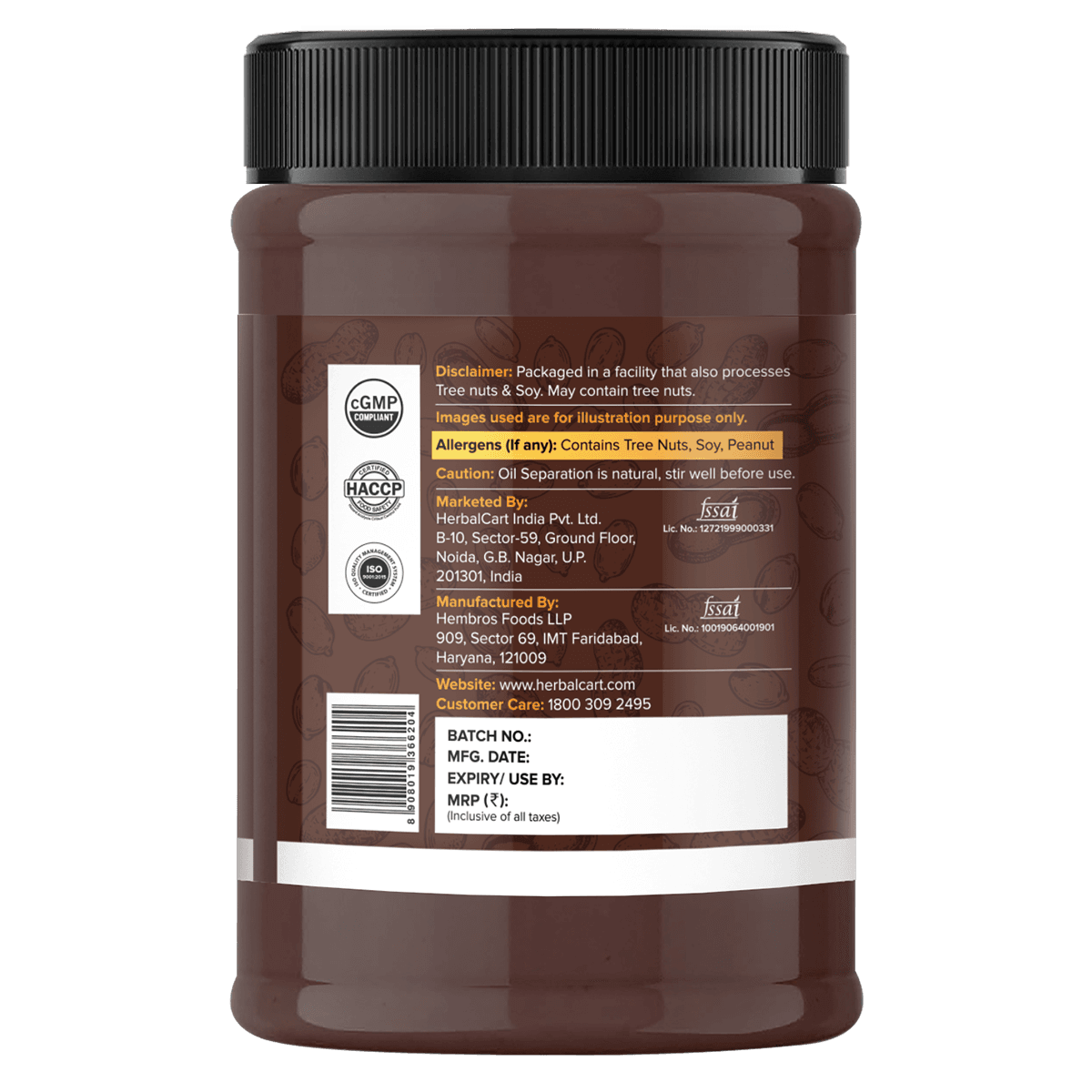 Dark Chocolate Peanut Butter Crunchy (340g-1kg)