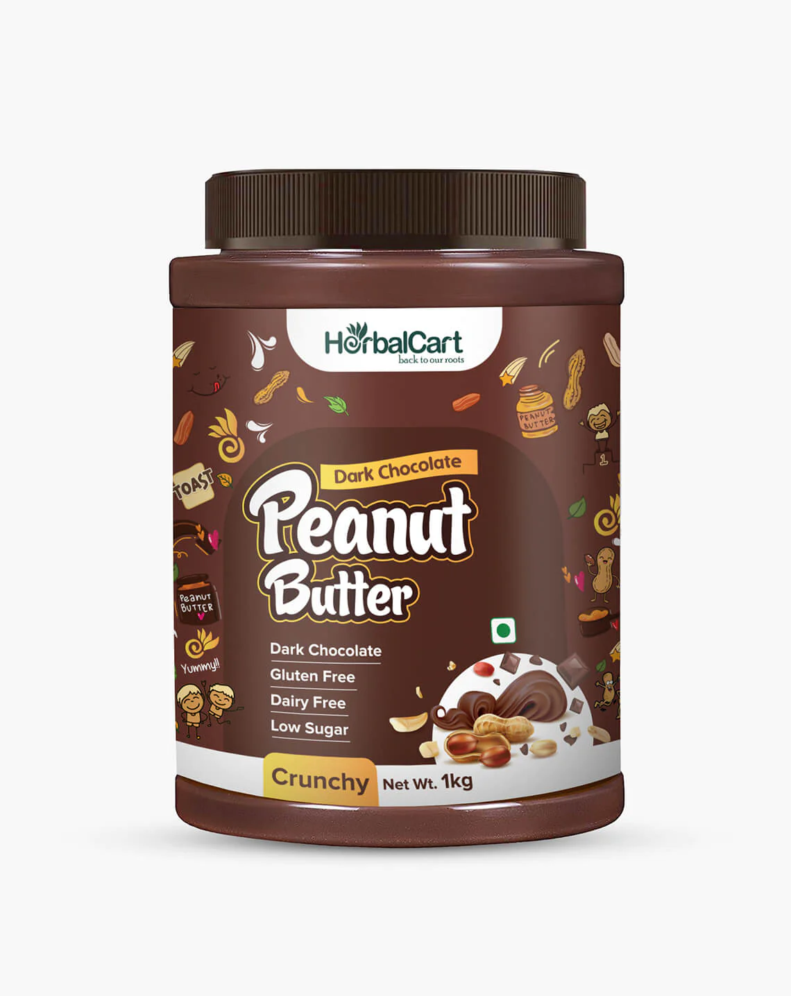 Peanut Butter Combo - Classic Crunchy 1kg, Dark Chocolate Crunchy 1kg