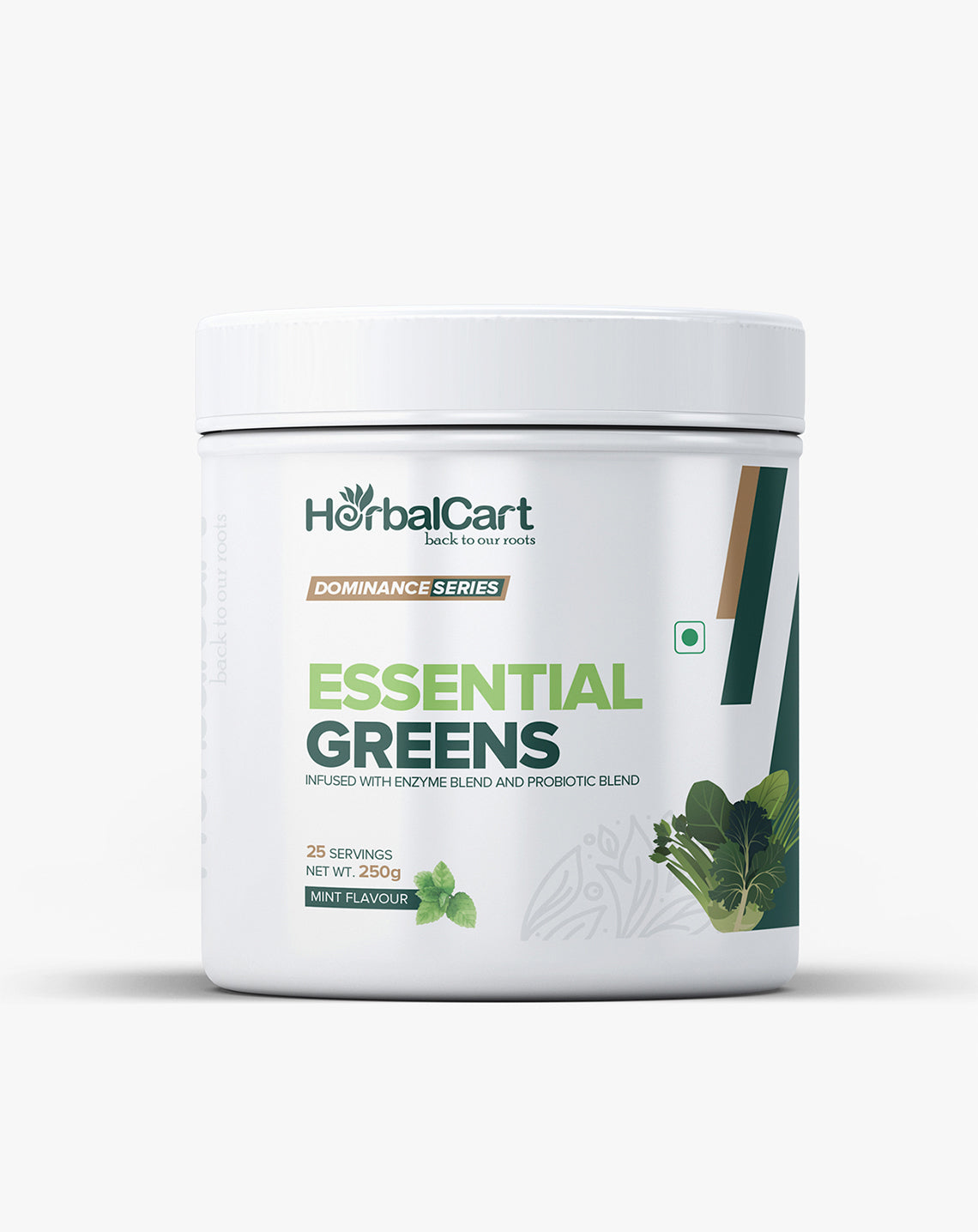 HerbalCart Plant Protein 1 Kg & Essential Greens 250G Combo