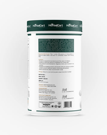 HerbalCart Pre Workout 250G, Immunozest 500G & L- Glutamine 250G Combo