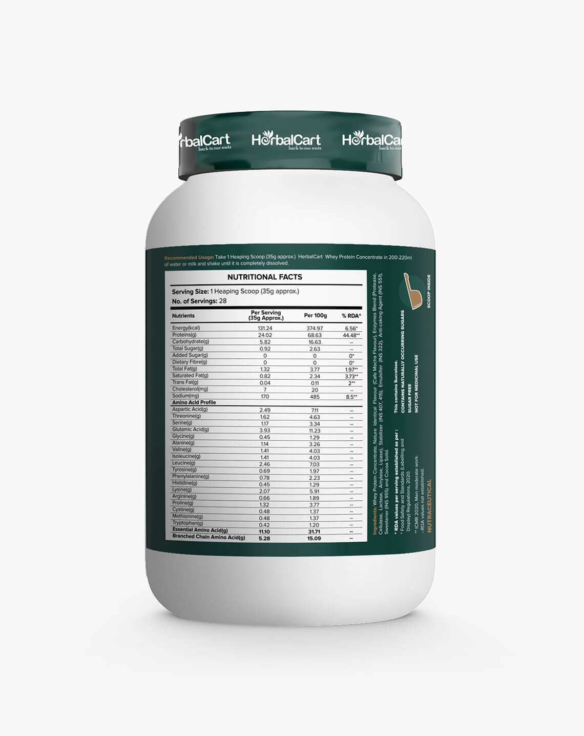 Whey Protein Concentrate, Cafe Mocha Flavour