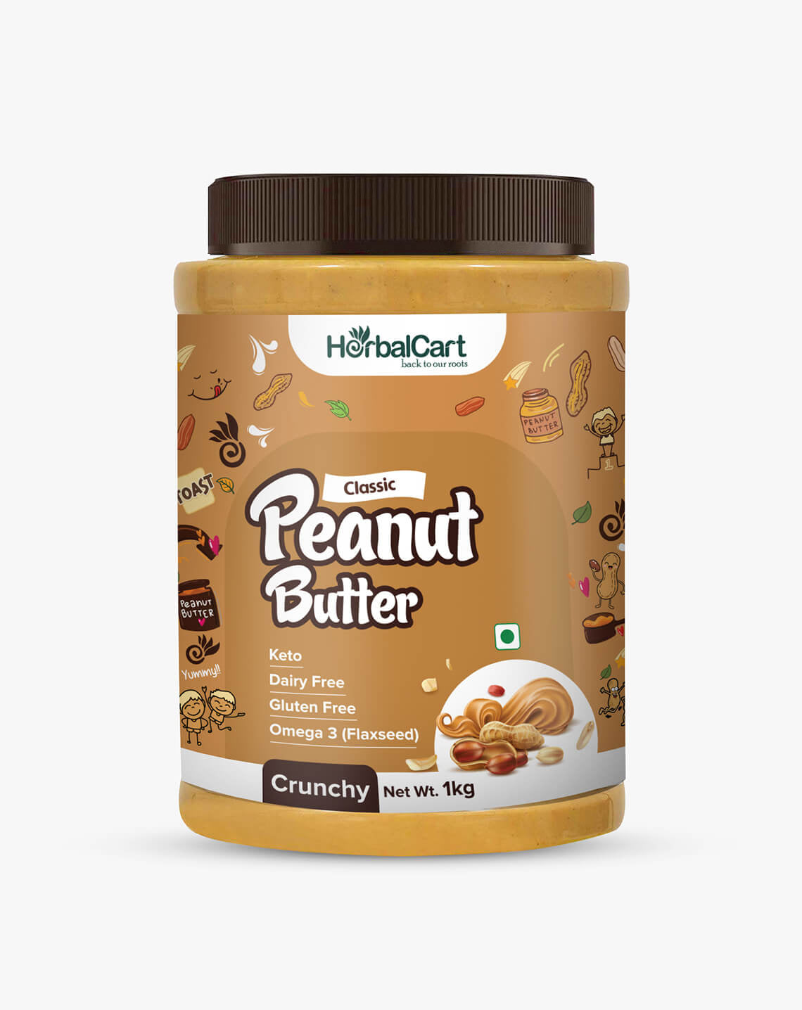 HerbalCart - Classic Peanut Butter Crunchy (1kg-340g)