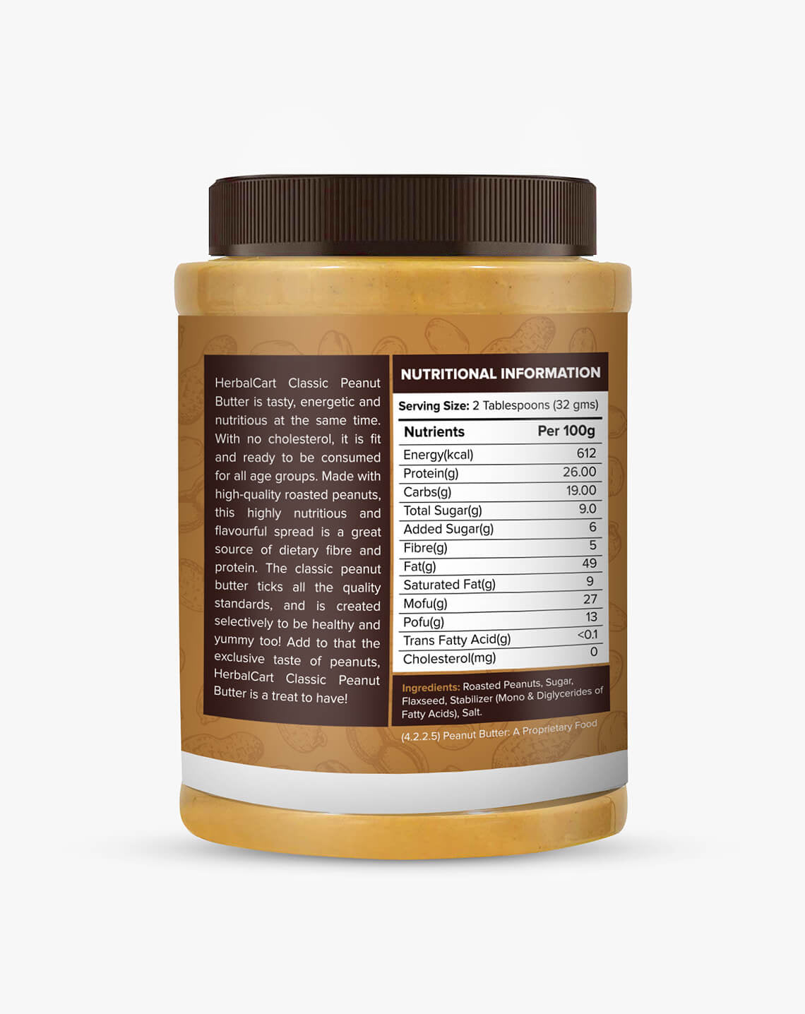 HerbalCart - Classic Peanut Butter Crunchy (1kg-340g)